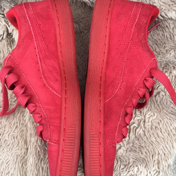 Red Suede Pumas - Picture 3 of 7